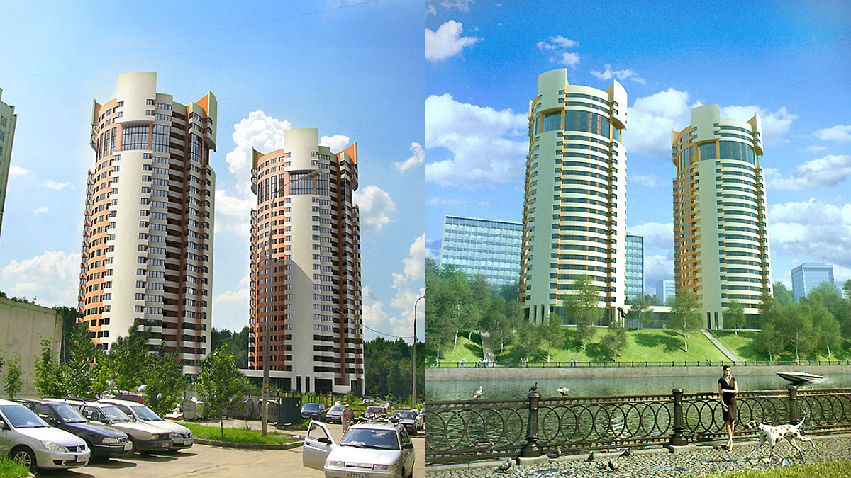 проект 25-ти этажного многофункционального жилого комплекса со встроенным детским садом (г. Химки) (арт. 0001)